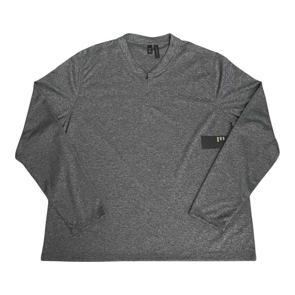Zella Gray Long Sleeve Tee Classic Crew Neck XXLarge New